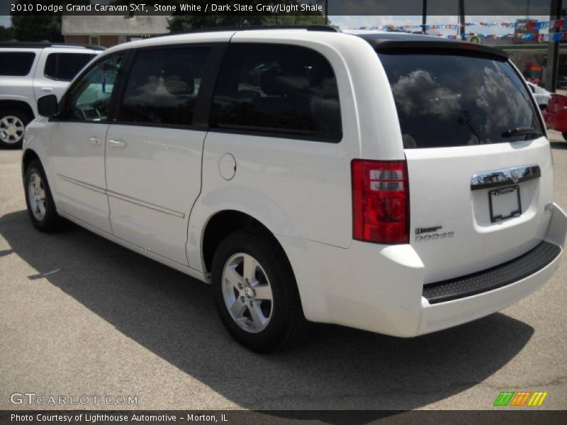 Stone White / Dark Slate Gray/Light Shale 2010 Dodge Grand Caravan SXT