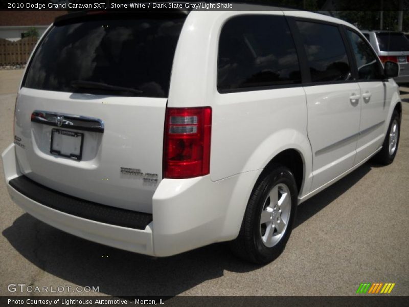 Stone White / Dark Slate Gray/Light Shale 2010 Dodge Grand Caravan SXT