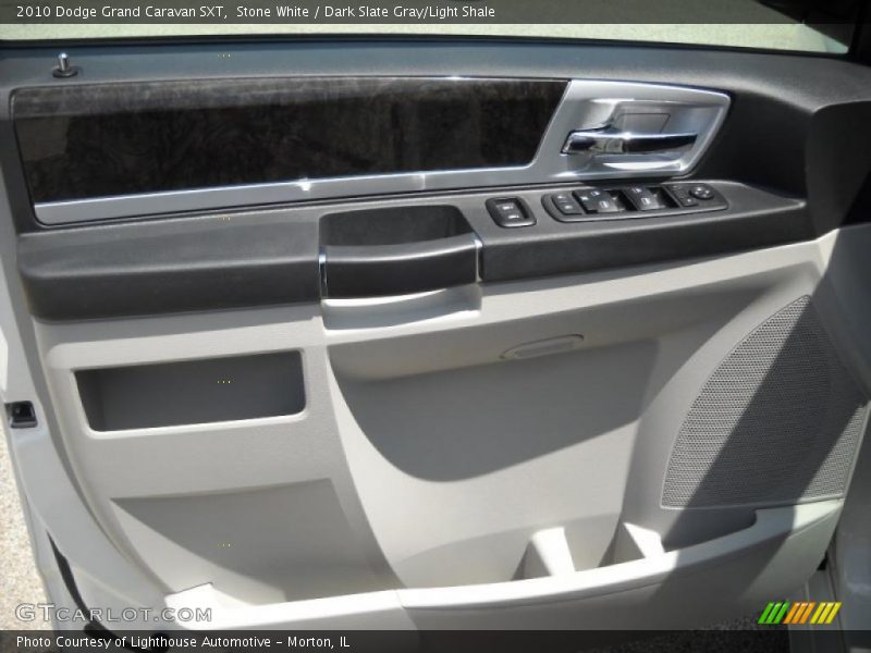 Stone White / Dark Slate Gray/Light Shale 2010 Dodge Grand Caravan SXT