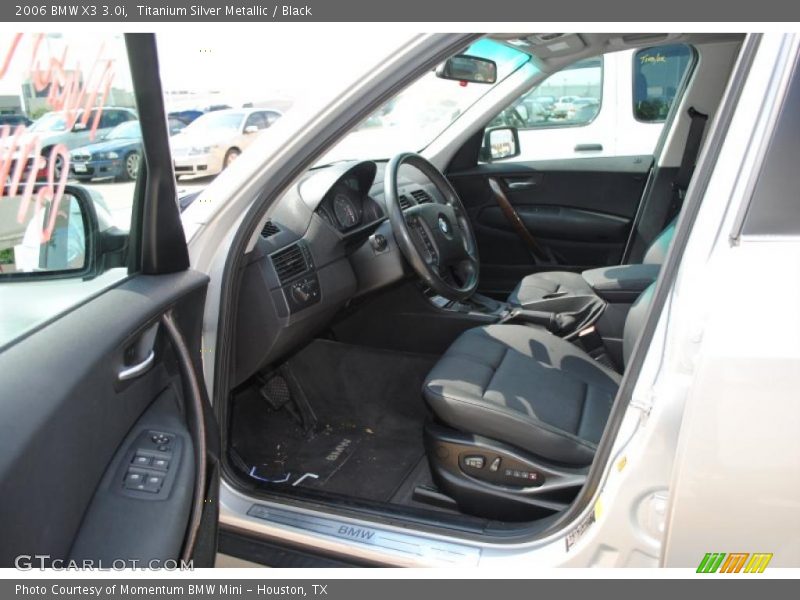 Titanium Silver Metallic / Black 2006 BMW X3 3.0i