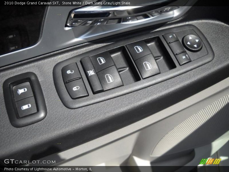 Stone White / Dark Slate Gray/Light Shale 2010 Dodge Grand Caravan SXT