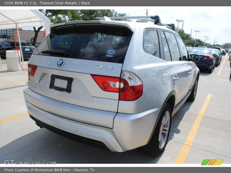 Titanium Silver Metallic / Black 2006 BMW X3 3.0i