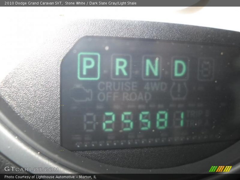 Stone White / Dark Slate Gray/Light Shale 2010 Dodge Grand Caravan SXT