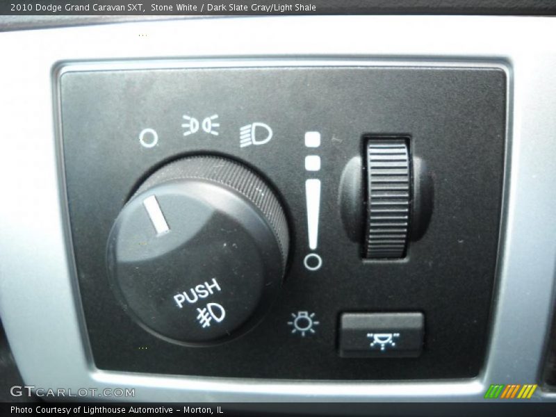 Stone White / Dark Slate Gray/Light Shale 2010 Dodge Grand Caravan SXT