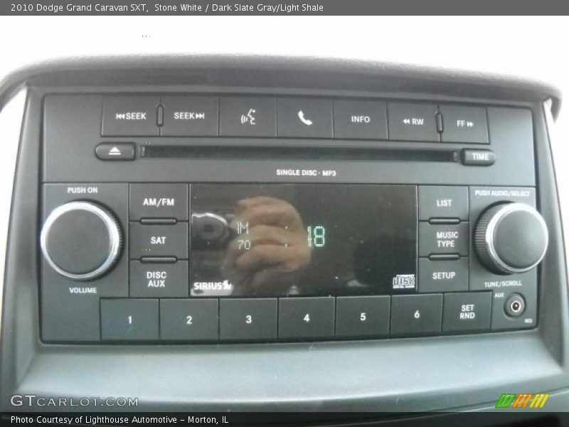 Stone White / Dark Slate Gray/Light Shale 2010 Dodge Grand Caravan SXT