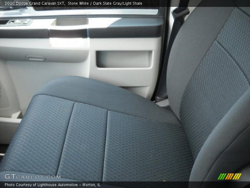 Stone White / Dark Slate Gray/Light Shale 2010 Dodge Grand Caravan SXT