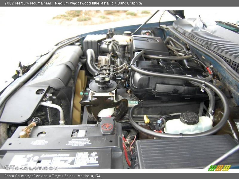 Medium Wedgewood Blue Metallic / Dark Graphite 2002 Mercury Mountaineer