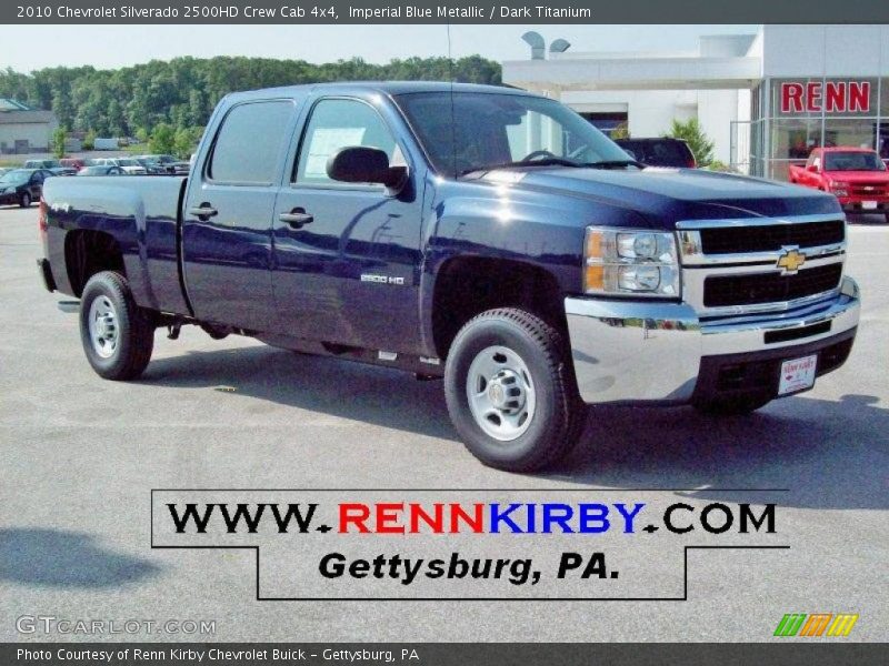 Imperial Blue Metallic / Dark Titanium 2010 Chevrolet Silverado 2500HD Crew Cab 4x4