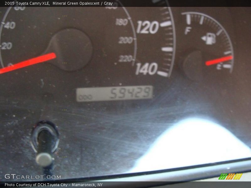 Mineral Green Opalescent / Gray 2005 Toyota Camry XLE