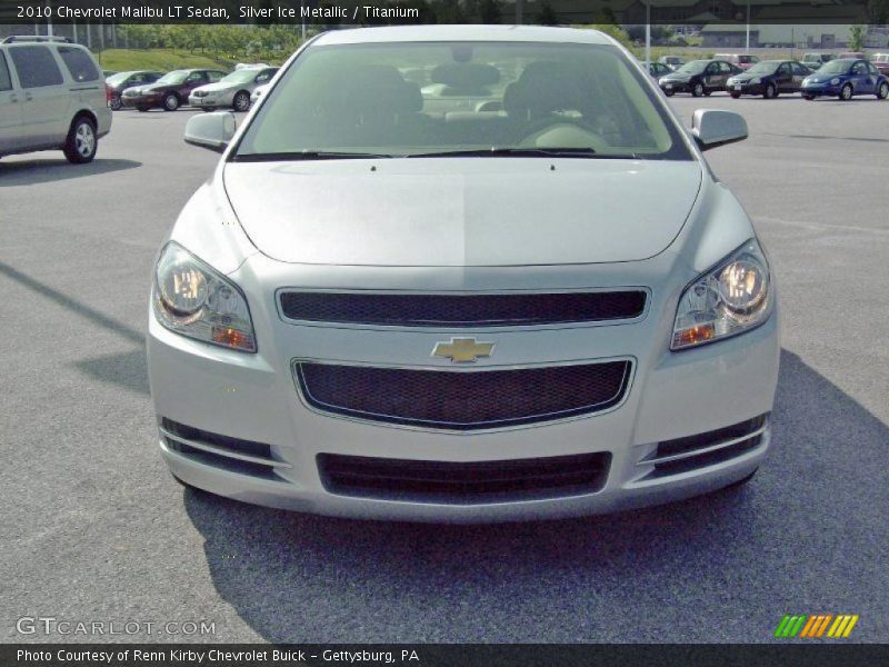 Silver Ice Metallic / Titanium 2010 Chevrolet Malibu LT Sedan