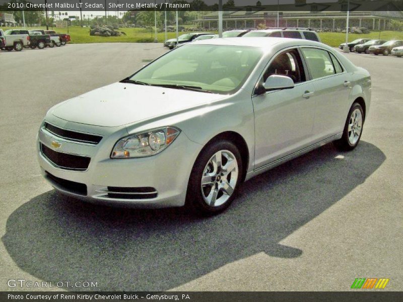 Silver Ice Metallic / Titanium 2010 Chevrolet Malibu LT Sedan