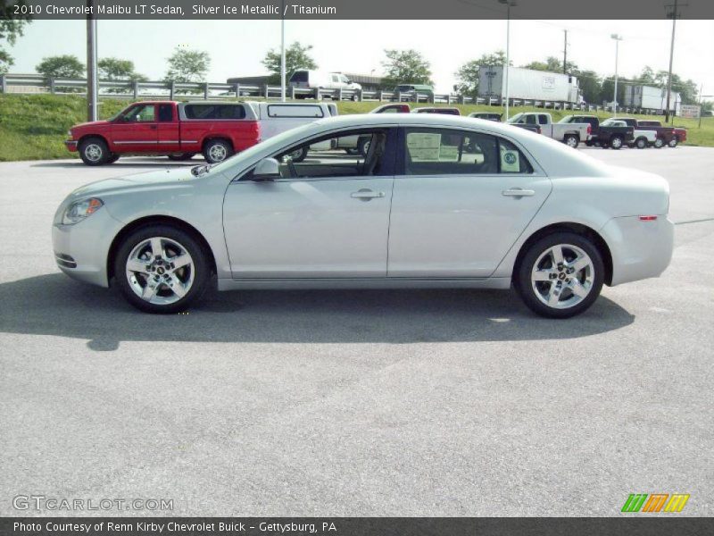Silver Ice Metallic / Titanium 2010 Chevrolet Malibu LT Sedan