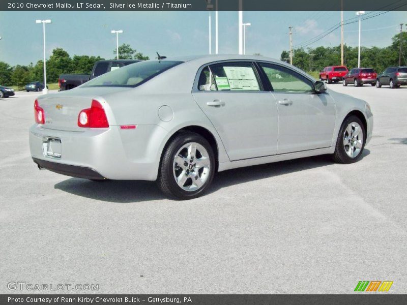 Silver Ice Metallic / Titanium 2010 Chevrolet Malibu LT Sedan