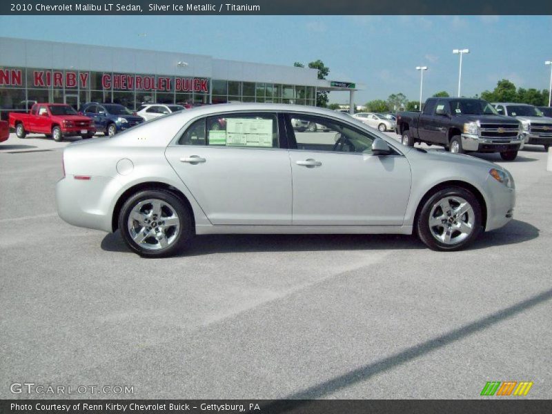 Silver Ice Metallic / Titanium 2010 Chevrolet Malibu LT Sedan