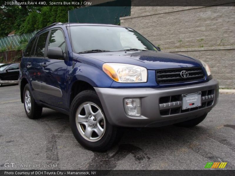 Spectra Blue Mica / Gray 2003 Toyota RAV4 4WD