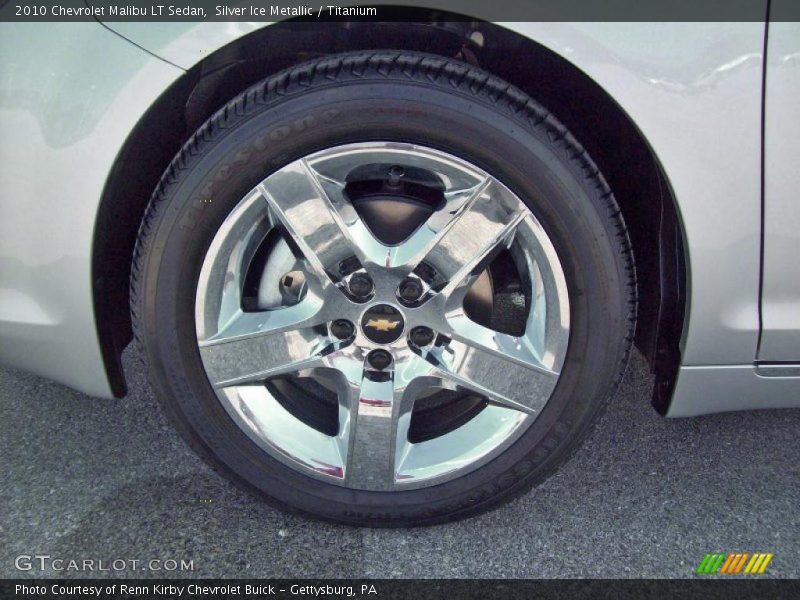 Silver Ice Metallic / Titanium 2010 Chevrolet Malibu LT Sedan