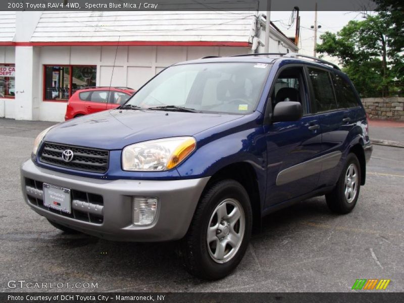 Spectra Blue Mica / Gray 2003 Toyota RAV4 4WD