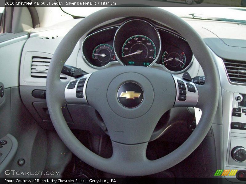 Silver Ice Metallic / Titanium 2010 Chevrolet Malibu LT Sedan