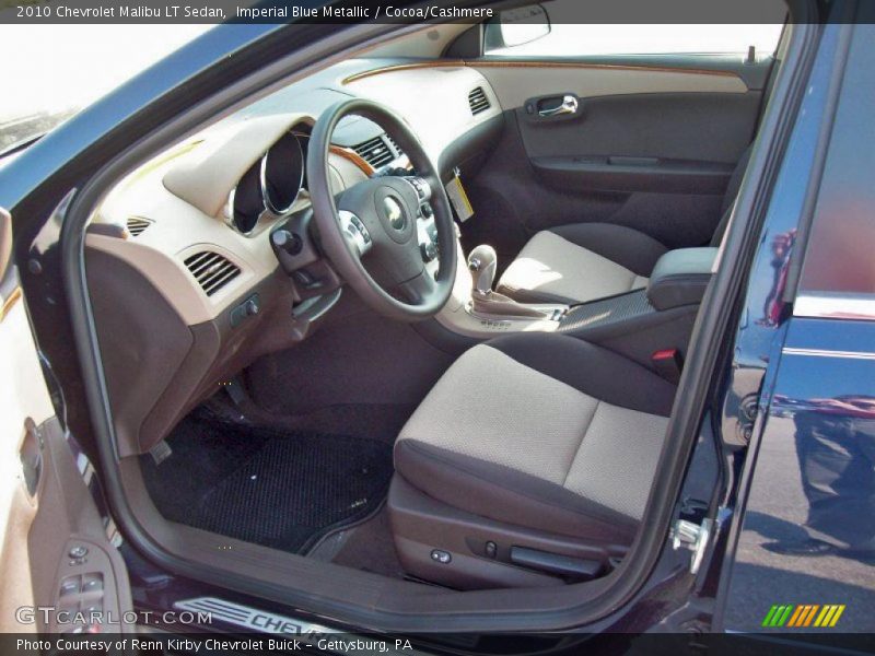 Imperial Blue Metallic / Cocoa/Cashmere 2010 Chevrolet Malibu LT Sedan