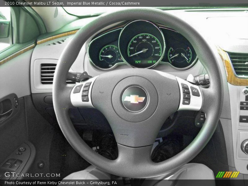 Imperial Blue Metallic / Cocoa/Cashmere 2010 Chevrolet Malibu LT Sedan