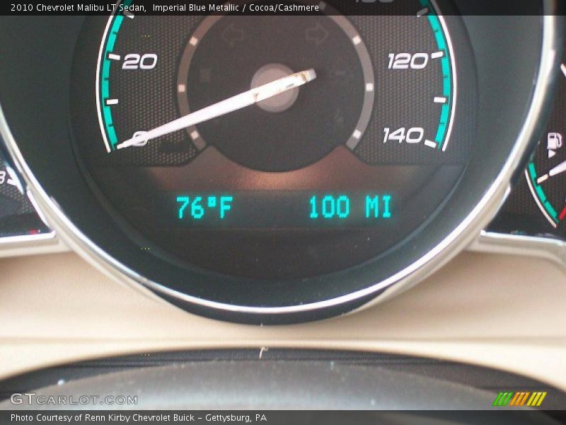Imperial Blue Metallic / Cocoa/Cashmere 2010 Chevrolet Malibu LT Sedan