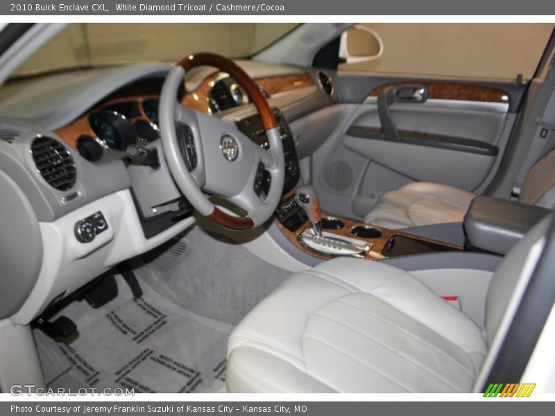 White Diamond Tricoat / Cashmere/Cocoa 2010 Buick Enclave CXL