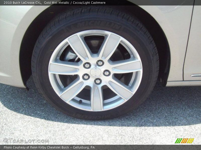 Gold Mist Metallic / Cocoa/Light Cashmere 2010 Buick LaCrosse CXL