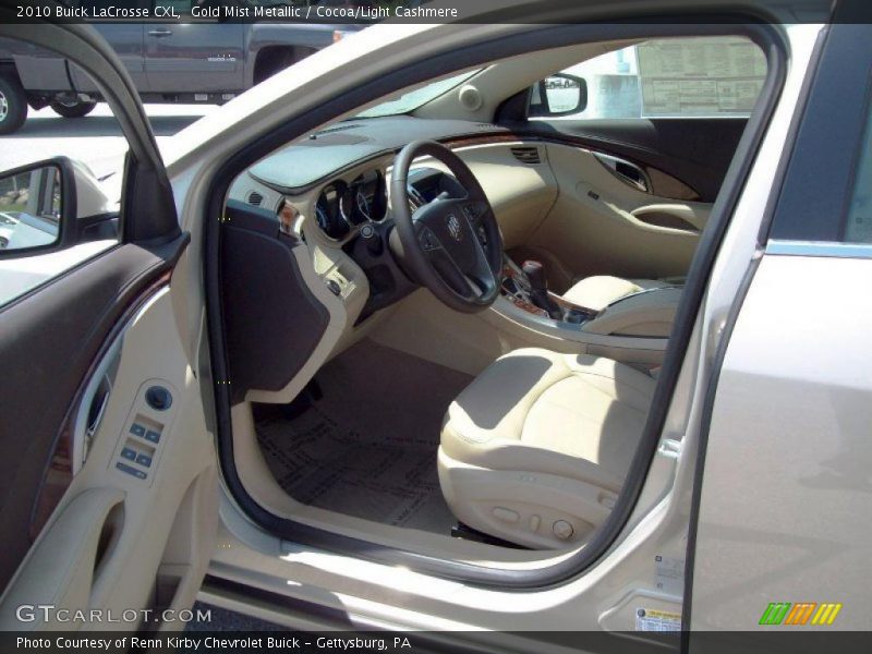 Gold Mist Metallic / Cocoa/Light Cashmere 2010 Buick LaCrosse CXL