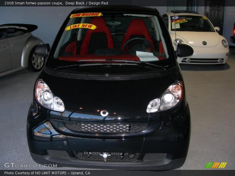 Deep Black / Design Red 2008 Smart fortwo passion coupe