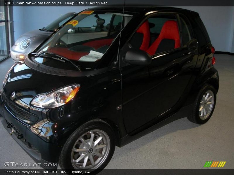 Deep Black / Design Red 2008 Smart fortwo passion coupe