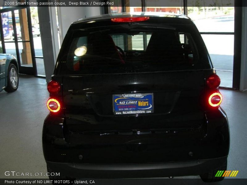 Deep Black / Design Red 2008 Smart fortwo passion coupe