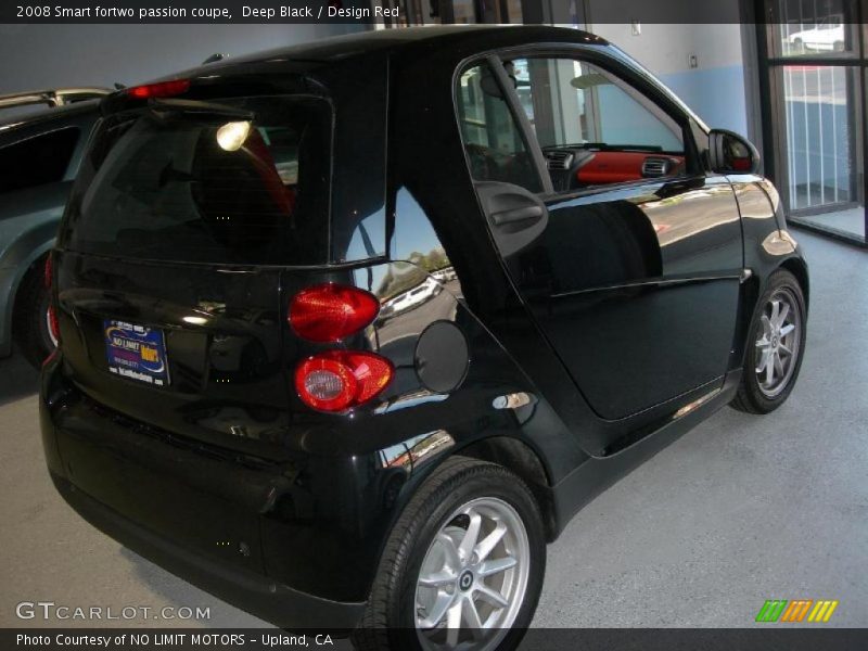 Deep Black / Design Red 2008 Smart fortwo passion coupe