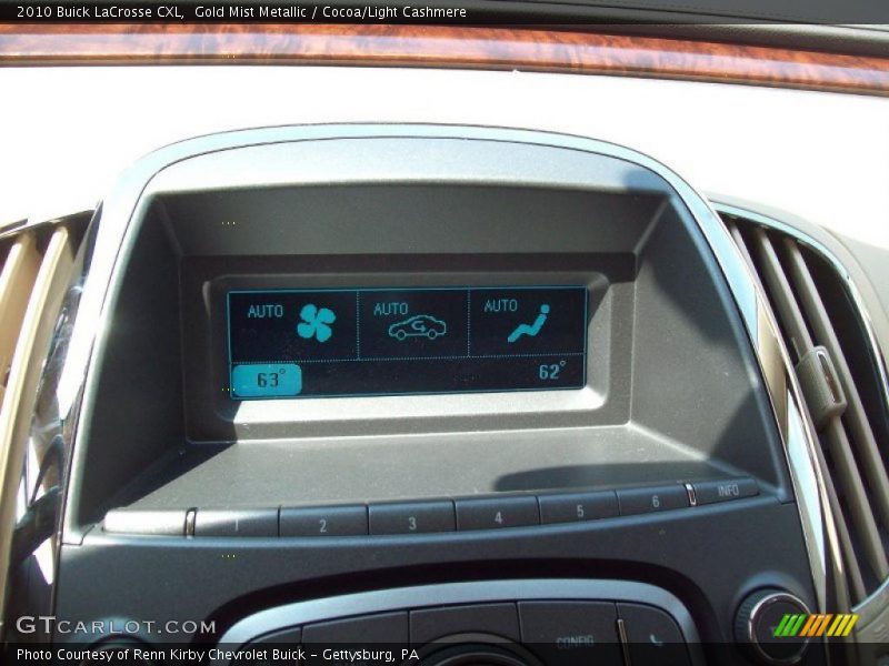 Gold Mist Metallic / Cocoa/Light Cashmere 2010 Buick LaCrosse CXL