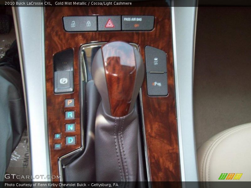 Gold Mist Metallic / Cocoa/Light Cashmere 2010 Buick LaCrosse CXL