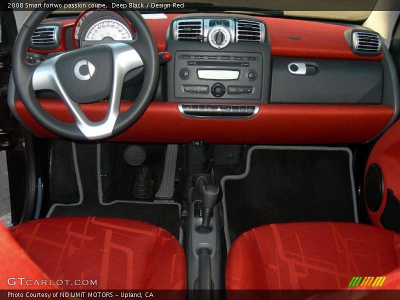 Deep Black / Design Red 2008 Smart fortwo passion coupe