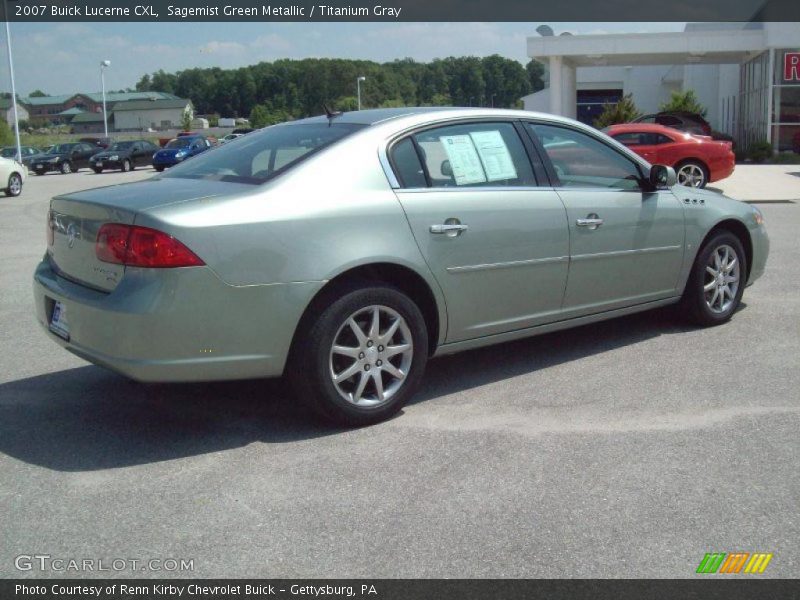 Sagemist Green Metallic / Titanium Gray 2007 Buick Lucerne CXL