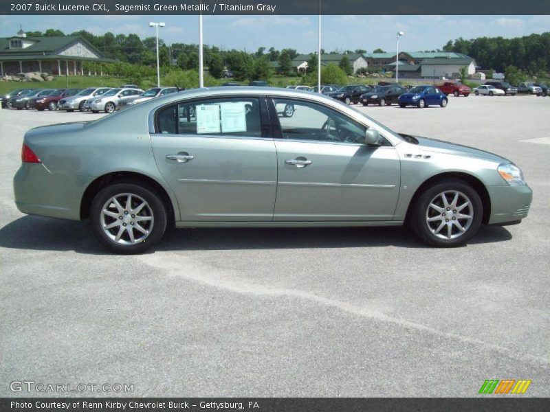 Sagemist Green Metallic / Titanium Gray 2007 Buick Lucerne CXL