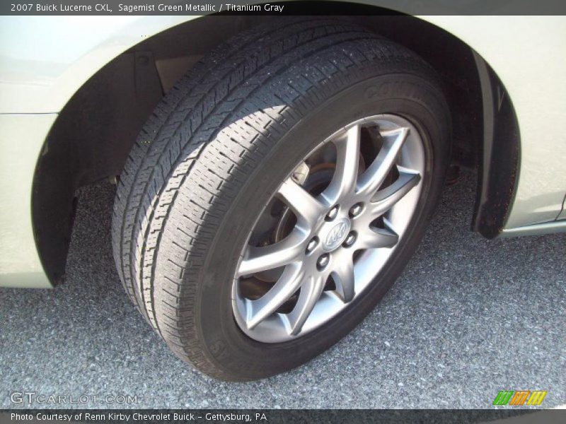 Sagemist Green Metallic / Titanium Gray 2007 Buick Lucerne CXL