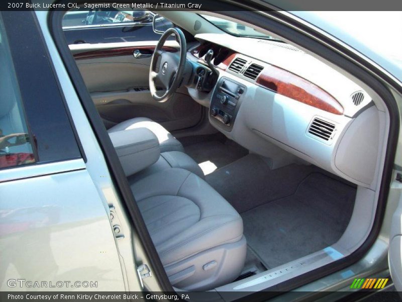 Sagemist Green Metallic / Titanium Gray 2007 Buick Lucerne CXL