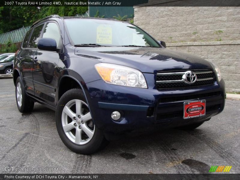 Nautical Blue Metallic / Ash Gray 2007 Toyota RAV4 Limited 4WD