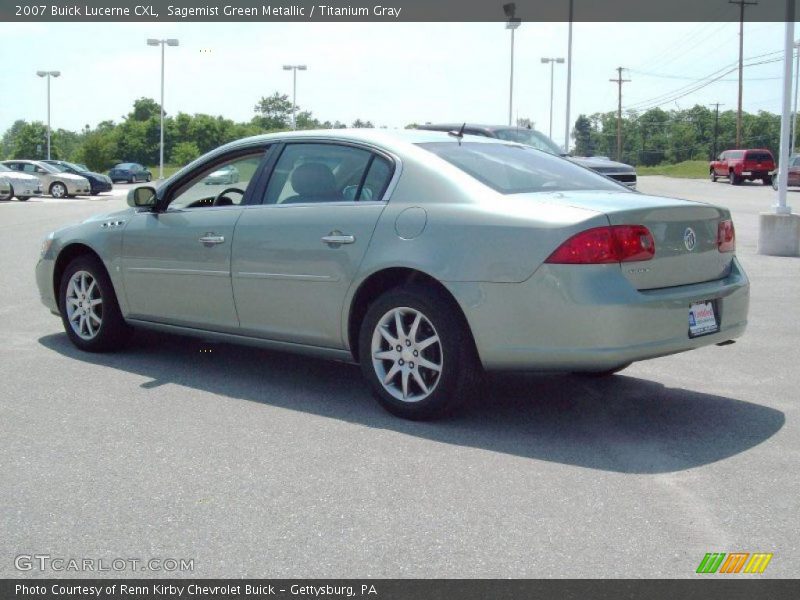 Sagemist Green Metallic / Titanium Gray 2007 Buick Lucerne CXL