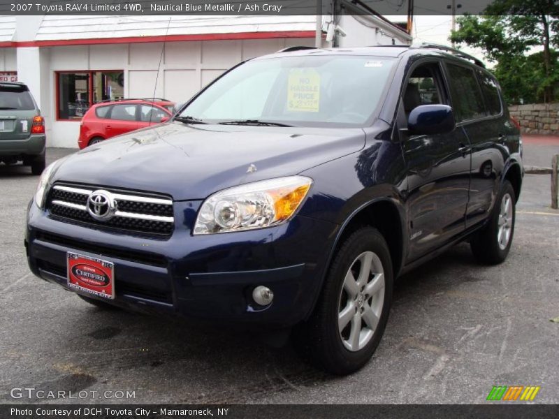 Nautical Blue Metallic / Ash Gray 2007 Toyota RAV4 Limited 4WD