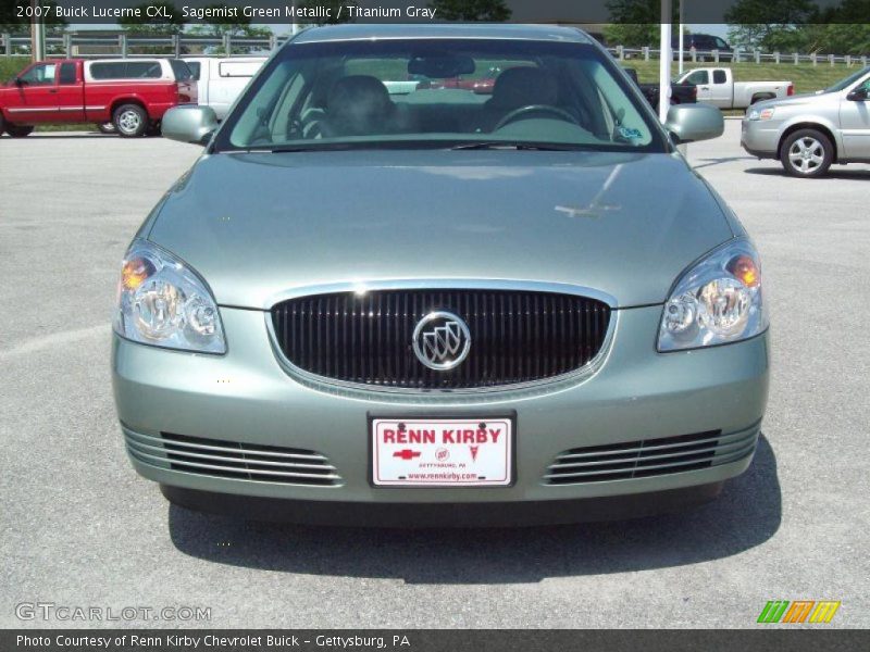 Sagemist Green Metallic / Titanium Gray 2007 Buick Lucerne CXL