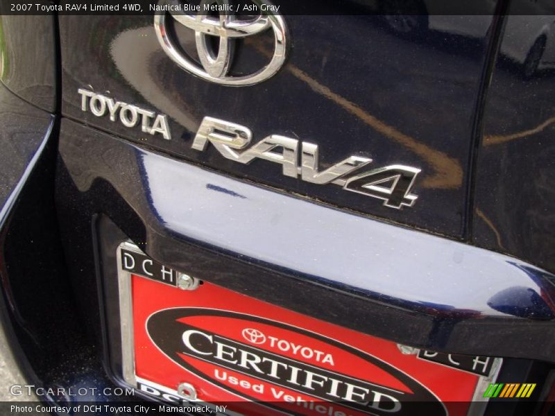 Nautical Blue Metallic / Ash Gray 2007 Toyota RAV4 Limited 4WD