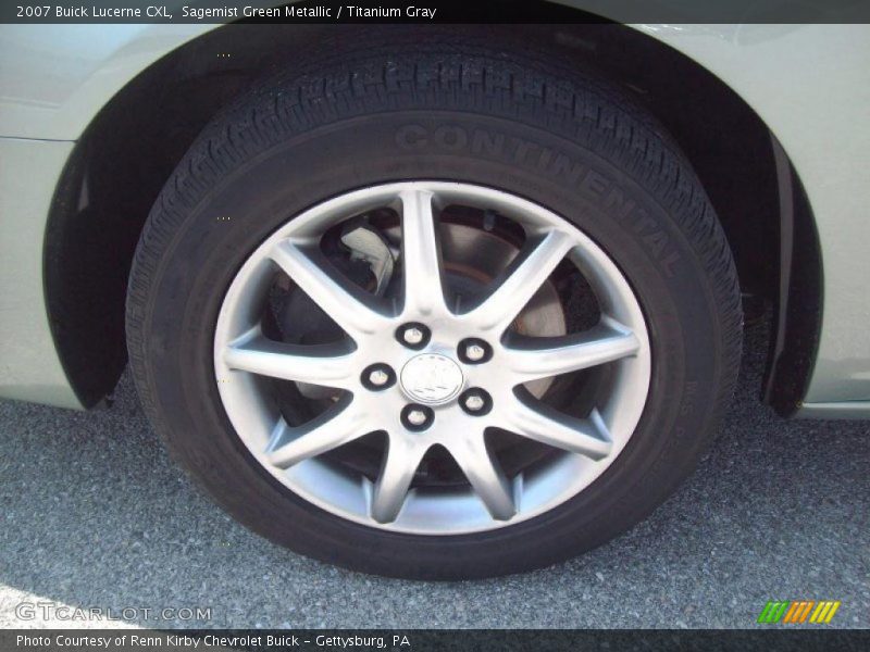 Sagemist Green Metallic / Titanium Gray 2007 Buick Lucerne CXL