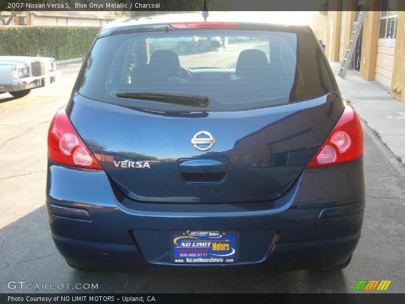 Blue Onyx Metallic / Charcoal 2007 Nissan Versa S