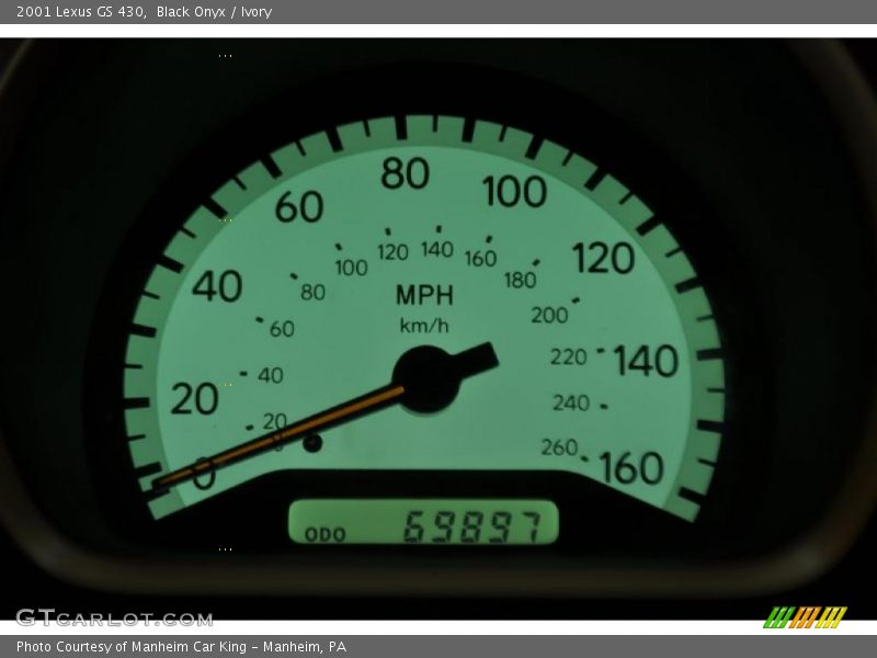 Black Onyx / Ivory 2001 Lexus GS 430