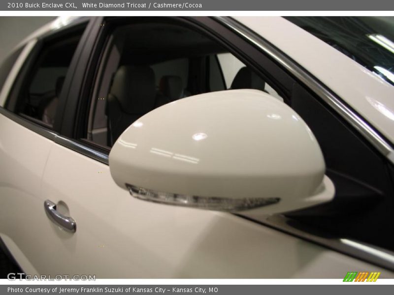 White Diamond Tricoat / Cashmere/Cocoa 2010 Buick Enclave CXL