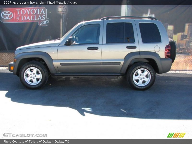 Light Khaki Metallic / Khaki 2007 Jeep Liberty Sport