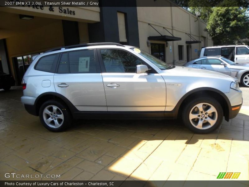 Titanium Silver Metallic / Grey 2007 BMW X3 3.0si